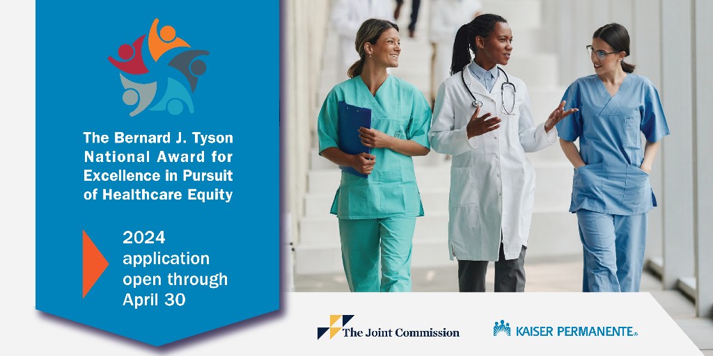 ONE WEEK LEFT to apply for the #TysonAward recognizing a healthcare organization for its healthcare equity achievements. There is no cost to apply, so don't miss out on this opportunity for national recognition in partnership with @aboutKP. 🔗: bit.ly/3Jqslvz