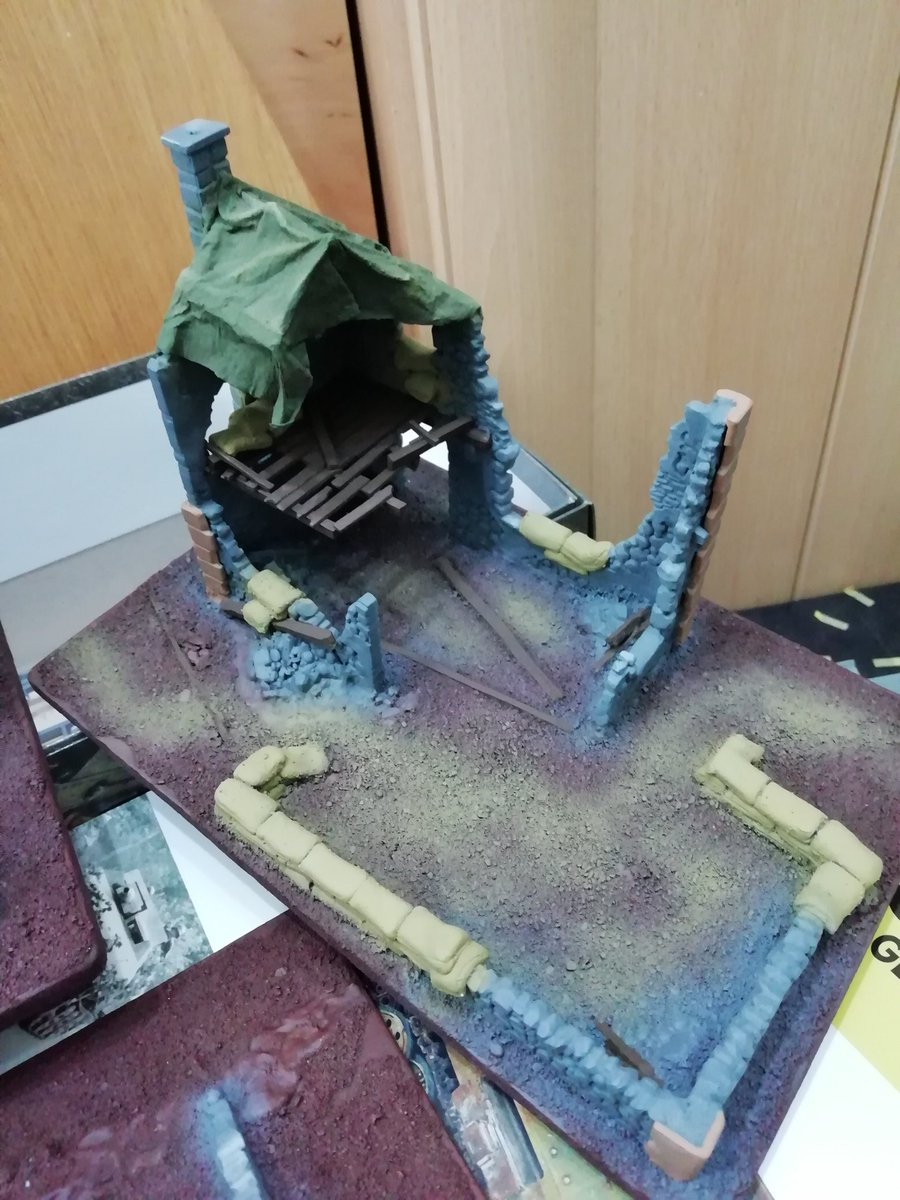 Zaba_76's tweet photo. @WarlordGames Working on my ruined farmhouses from Achtung Panzer blood &amp; steel starter set. https://t.co/mZ4OfTOeQQ