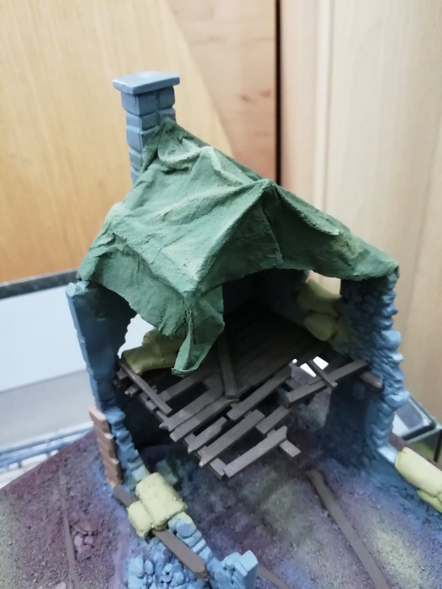 Zaba_76's tweet photo. @WarlordGames Working on my ruined farmhouses from Achtung Panzer blood &amp; steel starter set. https://t.co/mZ4OfTOeQQ