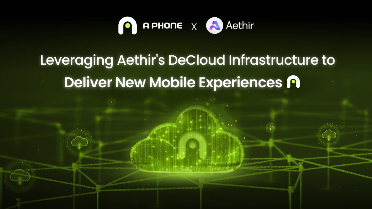 1/ We're excited to be showcasing how we utilize #DePIN tech to bring innovative applications to #Web3 users!🚀

That's all thanks to our strategic partnership with @AethirCloud 💚

En route to push the boundaries of Web3 accessibility! 💪