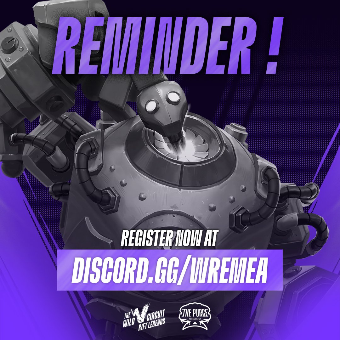 🚨 Only 48 hours left!

Lock in your #RiftLegends Open Qualifier registration before it's too late, and seize the opportunity to win 2,000€! 💸

📝 Register now: discord.gg/wremea