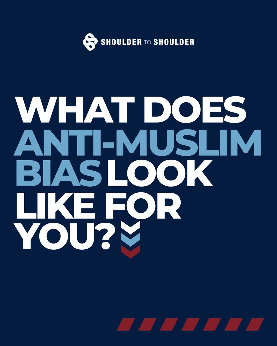 We couldn't list them all, but here's a few!

What does anti-Muslim bias look like for you? Drop your thoughts below! ⏬

#ShoulderToShoulder #S2SCampaign #StopMuslimHate #Interfaith #Community #Coalition #StrengthInNumbers #S2S