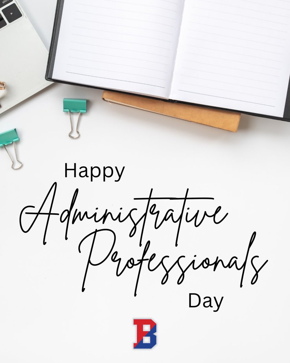 ❤️ | We'd like to thank all the administrative professionals in all our buildings for their positive attitudes and dedicated work in helping our schools run! #BPatriotProud