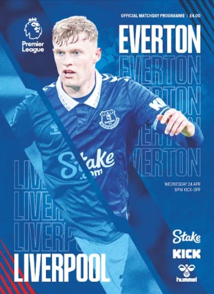 It’s the #MerseysideDerby tonight and here is the official matchday programme cover for Everton v Liverpool ⚽️ reachsportshop.com/matchday_progr… #EVELIV