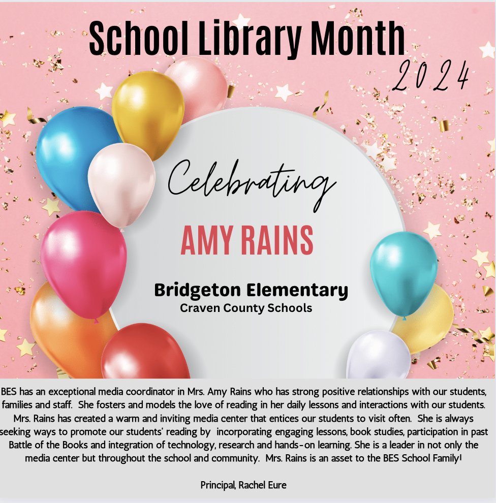 Sending Amy a shout-out today from <a href="/BESClippers/">Bridgeton Elementary School</a>! We appreciate you!