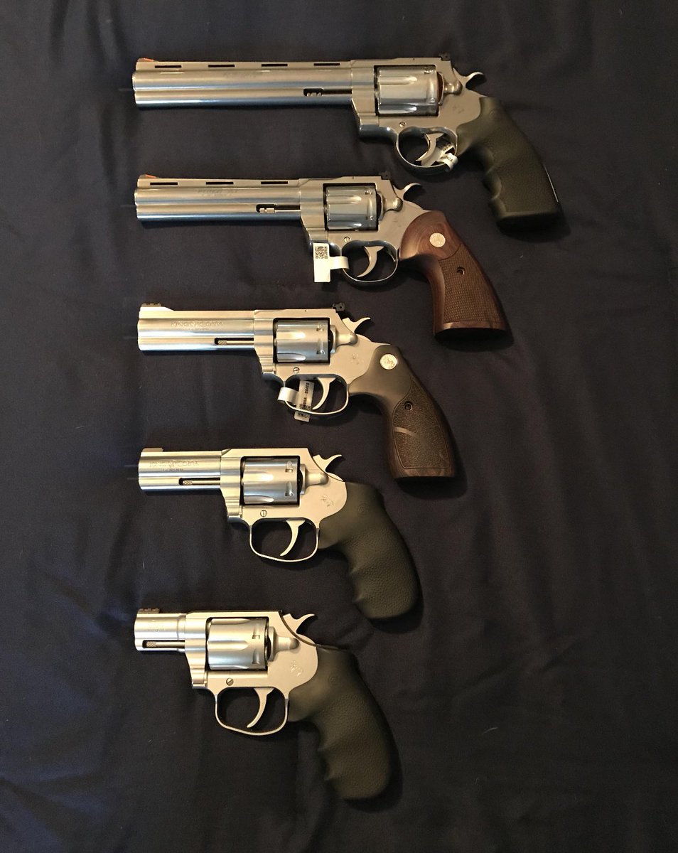 Colt Snake guns. 🐍 
Anaconda 44mag.
Python 357mag.
Target Cobra357mag.
King Cobra 357 mag.
Cobra 38spl.