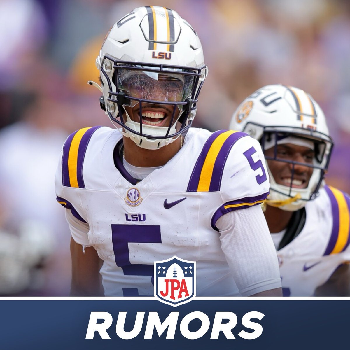 𝗥𝗨𝗠𝗢𝗥𝗦: Jayden Daniels is “cool” with going to the #Commanders but his dream would be going to the #Raiders or #Vikings, says @DMRussini “While the QB is “cool” with Washington, I’m told in his “dream world” he would reunite with Raiders coach Antonio Pierce (who was an
