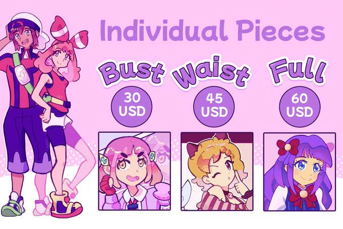 🌸 Commissions 🌸

Opening comms back up ! Please see info below for more info !! 