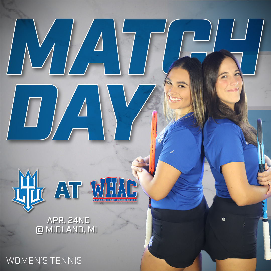 🚨 MATCH DAY 🚨 🎾 LTU Women's Tennis 🏆 WHAC Tournament 🗓️ 4/24 🕙 10:00AM 📍 Midland, MI