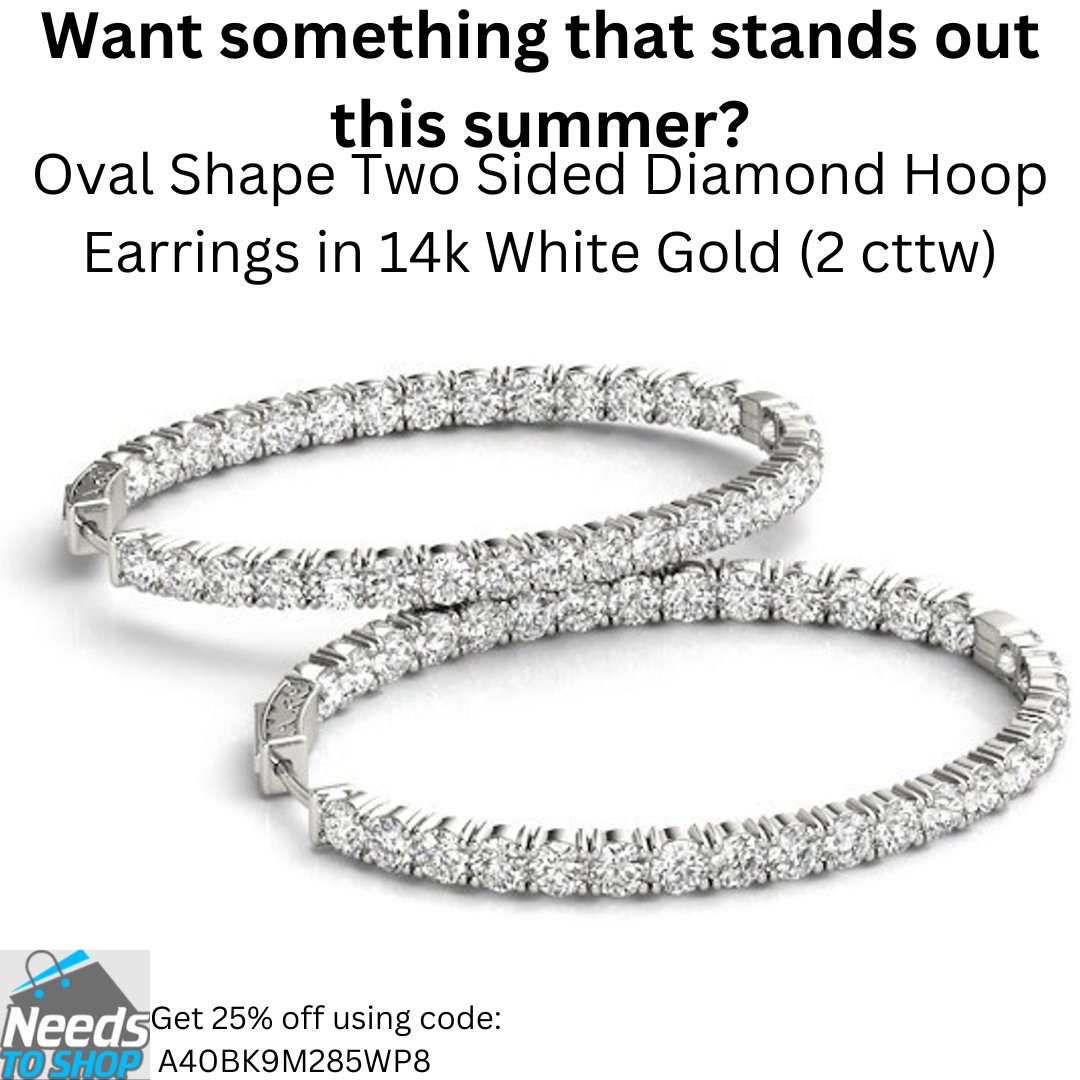 Want something that stands out this summer? needstoshop.com/oval-shape-two… Get 25% off till April 30 using code: A40BK9M285WP8 #jewelry #diamondjewelry #jewelryaddict #jewellry #jewelrygifts #jewelrystore #Diamonds #jewelrylover #earrings #diamondearrings #14k #2cttw
