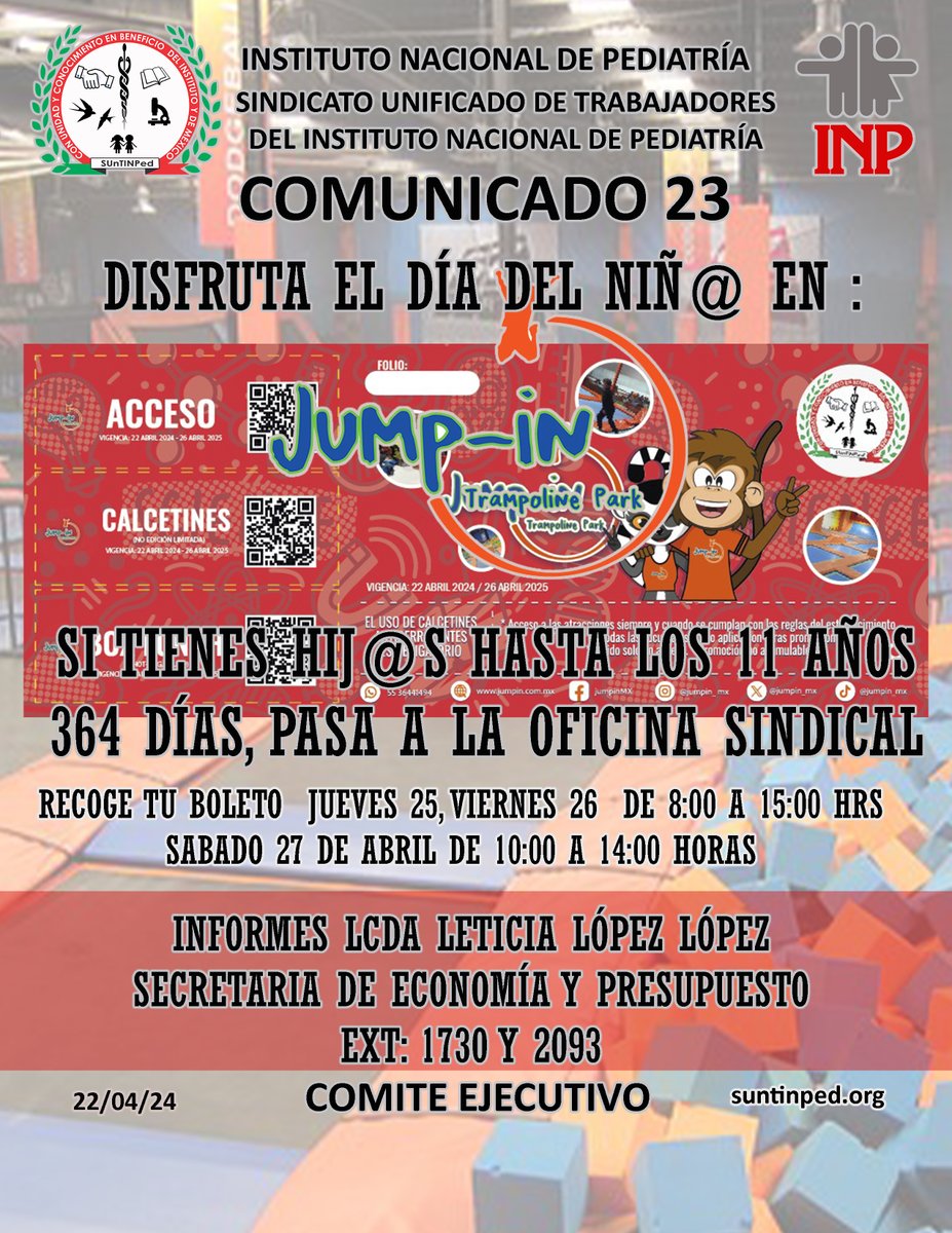 tin_ped's tweet photo. #Entérate
#diadelaniña
#diadelniño
#30deabril
#jumpingchallenge
#ComiteEjecutivo
#suntinpedsiemprecontigo
@tin_ped 
@FEDESSP https://t.co/fPi4TFJirs