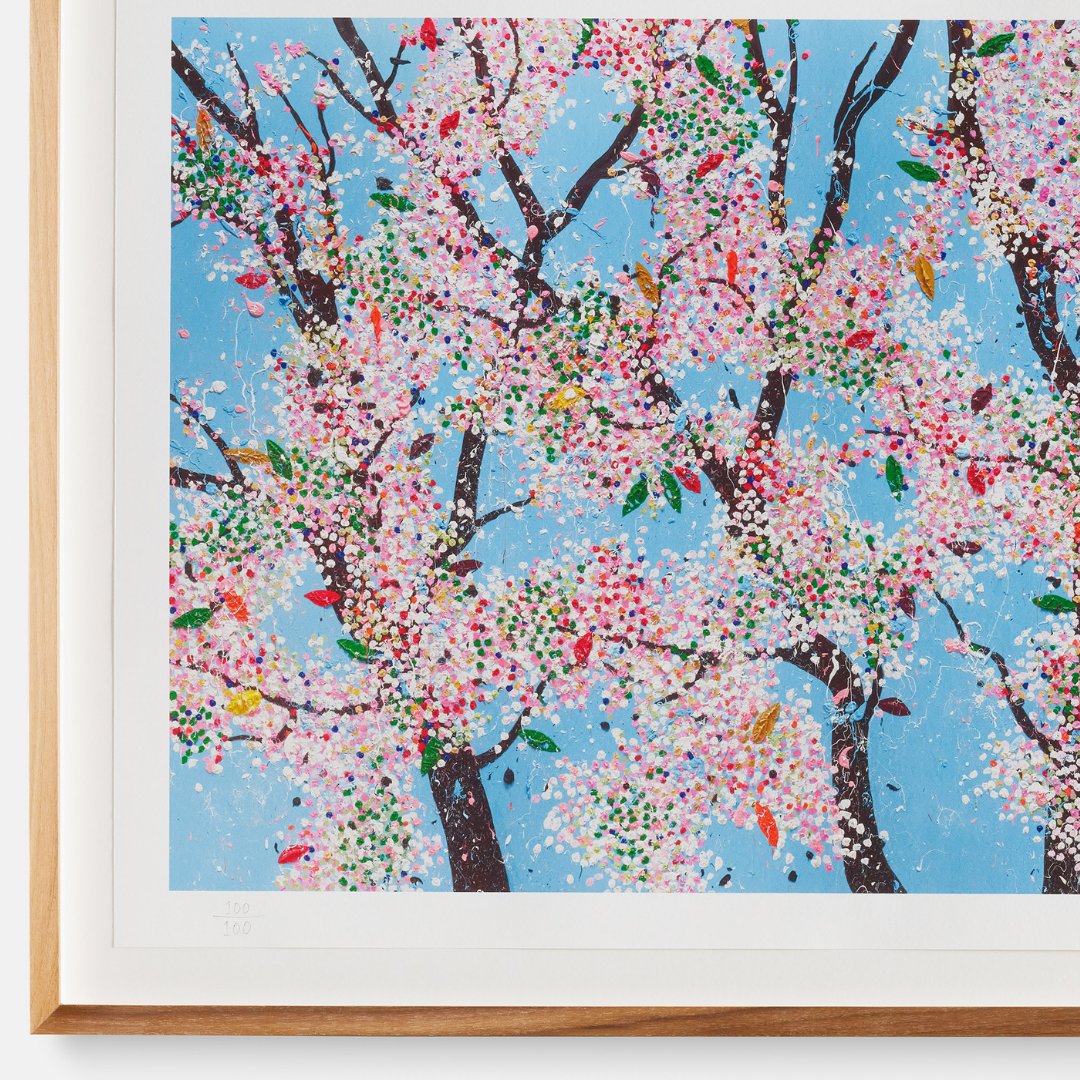 '[The Cherry Blossoms] are about desire and how we process the things around us and what we turn them into, but also about the insane visual transience of beauty – a tree in full crazy blossom against a clear sky.” - @hirst_official Check out the details on Michael from Hirst's…