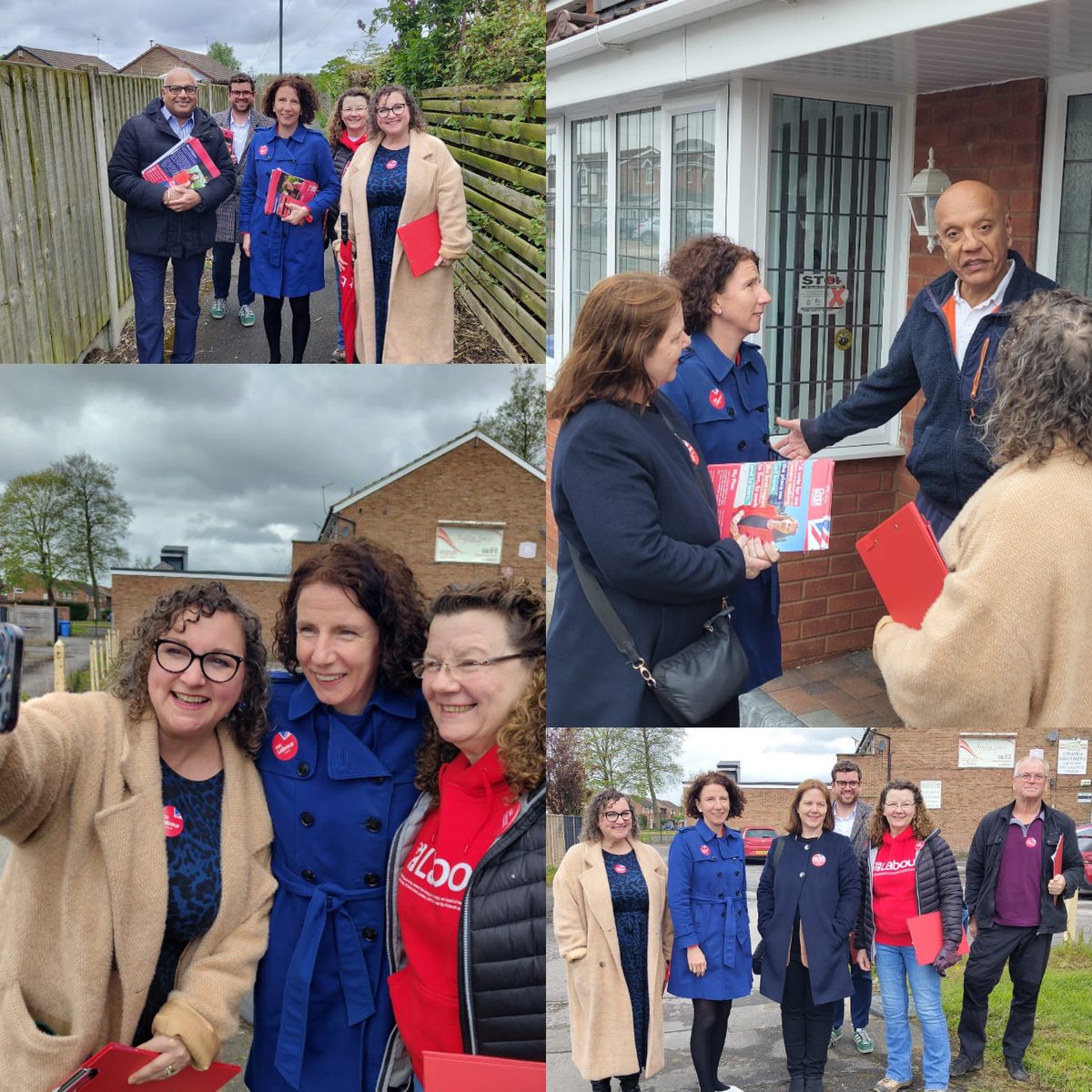 We had a great time on the Sinfin doorstep yesterday with @AnnelieseDodds, reminding people to return postal votes with an ✖️ for @ClaireWard4EM for East Midlands Mayor and @NicolleNdiweni for Derbyshire Police & Crime Commissioner #votelabour #labourdoorstep