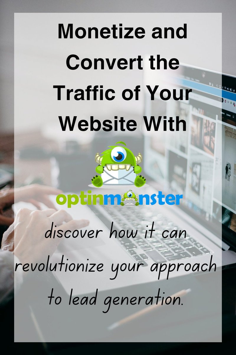 Unlock the power of OptinMonster Lead Generation to effortlessly monetize and convert your website traffic 🚀
Click the link & learn proven strategies 👇
 
ecommagnets.com/optinmonster-l…
#LeadGeneration #WebsiteTraffic #ConversionOptimization #DigitalMarketing #OnlineBusinessTips #SB19