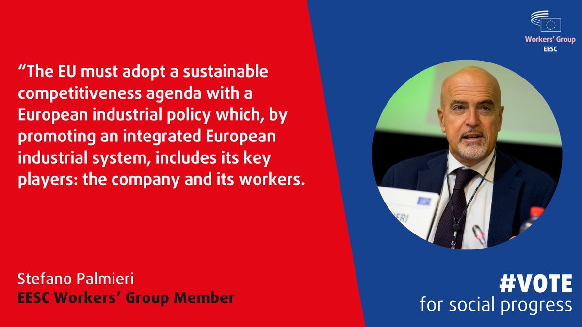 Workers' Group EESC (@workerseesc) on Twitter photo The #EESCplenary is discussing <a href="/EESC_INT/">EESC Single Market</a>'s opinion on a long-term competitiveness strategy by <a href="/EmilieProuzet/">Prouzet Emilie</a> and Stefano Palmieri.
Read more: europa.eu/!9YyGyT
Follow the debate: europa.eu/!WtnWf9 The #EESCplenary is discussing <a href="/EESC_INT/">EESC Single Market</a>'s opinion on a long-term competitiveness strategy by <a href="/EmilieProuzet/">Prouzet Emilie</a> and Stefano Palmieri.
Read more: europa.eu/!9YyGyT
Follow the debate: europa.eu/!WtnWf9