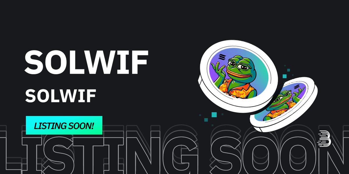 🌟 Upcoming New Listing 🌟 🤩 #BitMart will list $SOLWIF @Solwif_official soon! Click to join: t.me/Solwif_official Keep an eye on our socials for further announcements. Share in the comments what you like about this project 👇 #SOLWIFBitMartListing