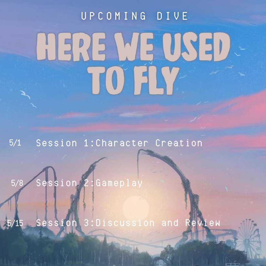 For the month of May, we're going back to our childhoods. 

Next week we dive into #HereWeUsedToFly by @KurtRefling and get in touch with our inner child!

Until then, we got some Actual Plays of #Falloutwastelandwarfare #ttrpg by <a href="/Modiphius/">Modiphius</a> out now!

tabledive.com