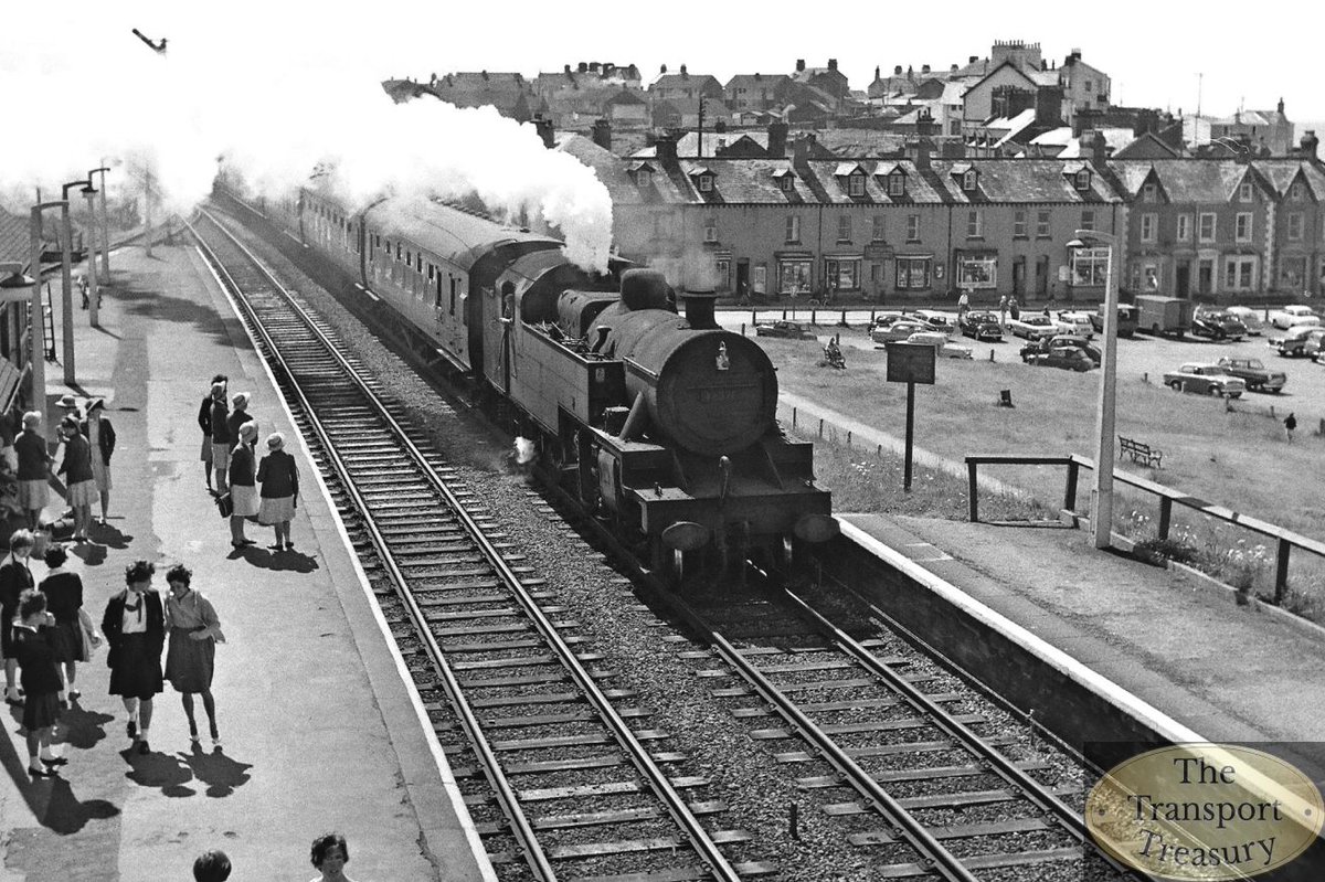 This wonderful Image is found in our latest book, 'Midland to the Coast'

Available for purchase here: ttpublishing.co.uk/.../midland-to…

'(16 June 1962) No. 42376 enters the down platform with a service from Carnforth serving all stations to Whitehaven thence Workington.

#ukrail #trains