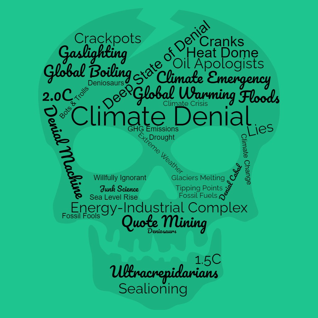 #ClimateDaily ☕️🌞: Sadly ... there is much evil in this world ... one of the less known is the climate-denial movement. 🌏🔥 #ClimateBrawl 🔥🌏