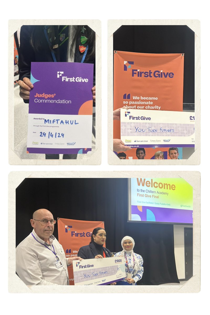 There were some amazing presentations &social actions delivered by Y9s @ChilternA!Super tough for the judges but…the winner is 95R advocating for @YouTurnFutures! £1K @FirstGiveUK grant’s coming your way! Great to have Stuart with us.Thank you @zanib_raja & Fatima @lutoncounci