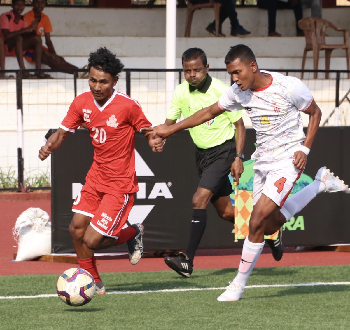 Sikkim maintains their winning streak in the Swami Vivekananda U20 Men's NFC by defeating Bihar with a solid 3-1 scoreline! 🤝🔥 #IndianFootball ⚽️