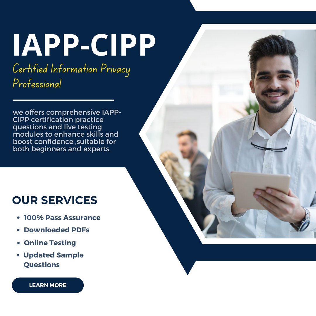 angelaa48859778's tweet photo. Officially certified! Excited to announce that I'm now a certified IAPP-CIPP professional.  
Follow My Facebook Page:  https://t.co/6yKaoLyHCk
#IAPPCIPP #CertifiedPrivacyPro #DataPrivacy #PrivacyProtection #CertificationJourney #PrivacyPros https://t.co/gNl2SMd7Rl