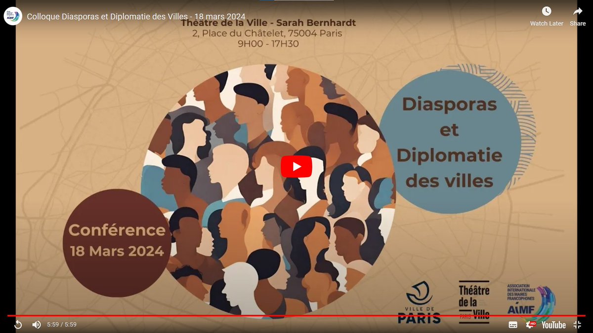 Today is the International Day of Multilateralism and Diplomacy for Peace Watch what happened at @AIMFrancophones “Diasporas and City Diplomacy: Challenges and Opportunities” 👉platforma-dev.eu/looking-back-a… #MultilateralismMatters #localgov