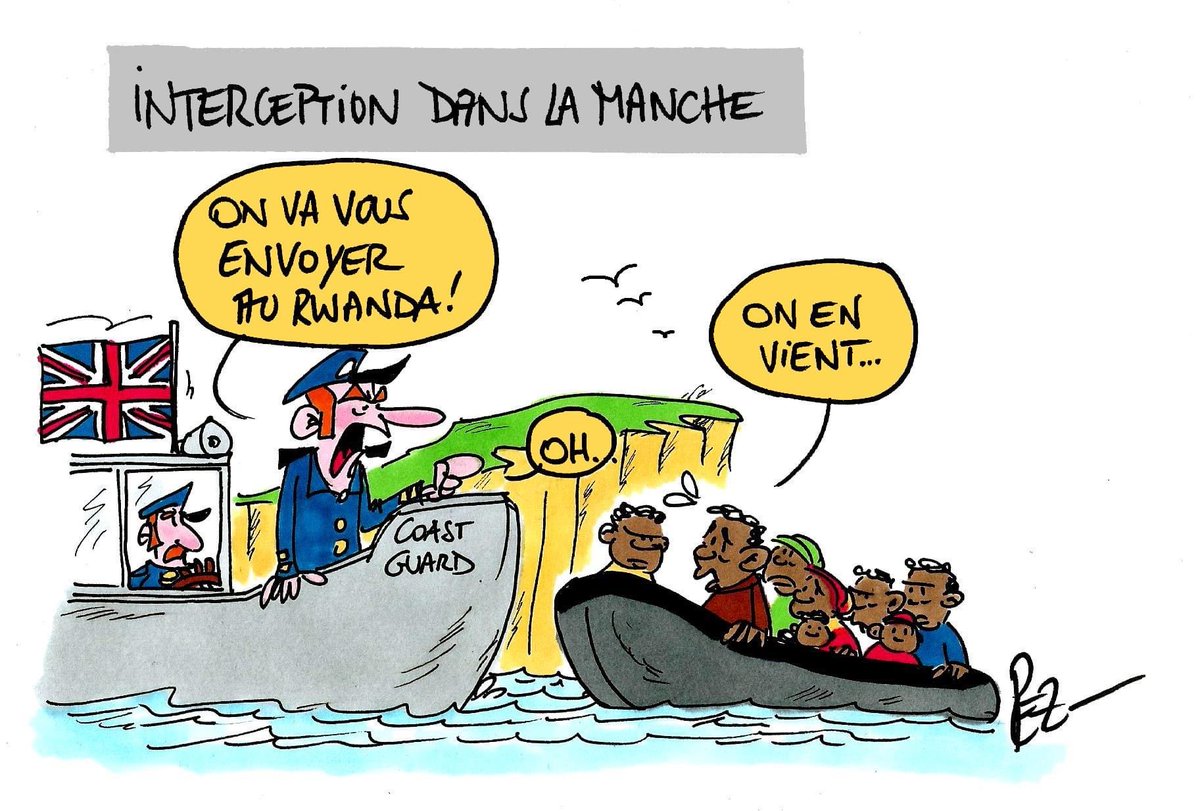 #Sunak #RishiSunak #loi #immigration #Manche #Rwanda #extradition #migrants #Calais #PasDeCalais #DessinDePresse #dessin