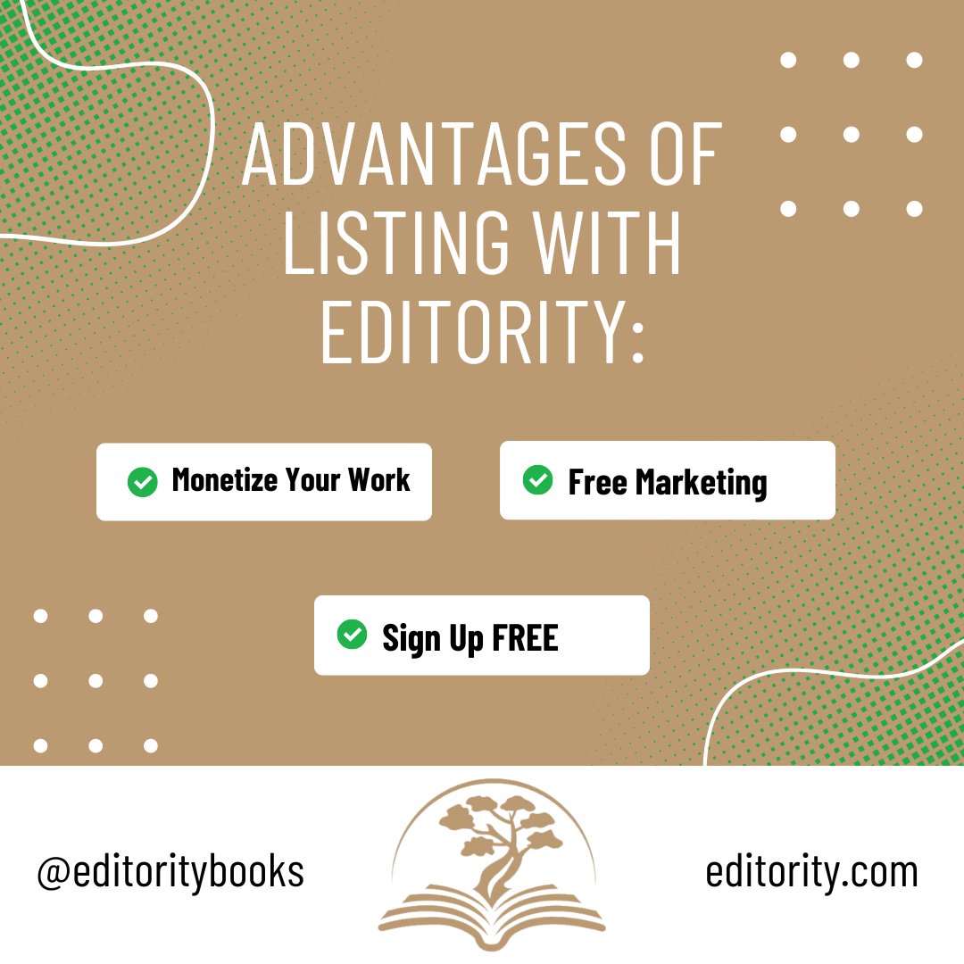 🚀 Exciting news! Join Editority's Author Partnership Program today!📚List your creations for FREE and watch your sales soar! Plus, we'll handle the marketing materials for you!💻🎨Sign up at Editority.com #AuthorPartnership #CreatorsMarketplace #FreeSignUp #BoostSales