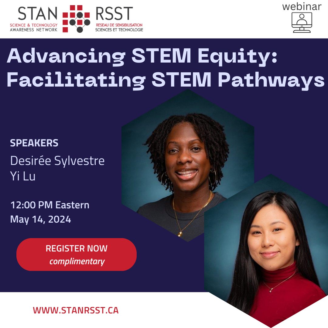 This session highlights the growing need for STEM education, addressing the barriers faced by marginalized youth. It emphasizes the pivotal role of educators in fostering equitable learning environments and inspiring all students to persist in STEM fields. stanrsst.ca/webinars