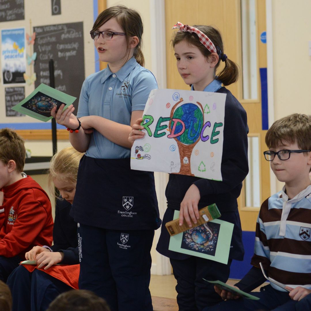 To mark Earth Day 2024, our geography pupils and members of Sustainability Committee hosted a fantastic Eco Week featuring guest speakers, climate debates, recycling workshops, and hands-on environment projects! 🌍⭐️ #EarthDay24 #ClimateCrisis #EcoFriendly 🌱