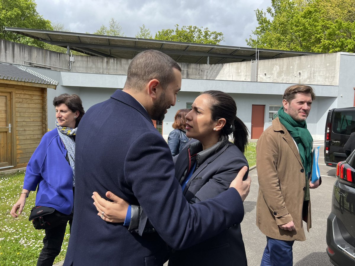 Plaisir de revenir à l’EPM d’Orvault avec @sarahelhairy. L’occasion de voir le chemin parcouru depuis ma dernière visite en 2022 et parler de justice des mineurs, d’autorité.