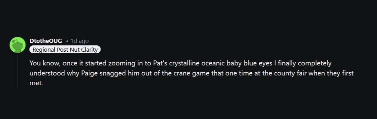 Seraphilia's tweet photo. @PeachSaliva my favourite comment on the clip so far https://t.co/1ZKbRT2OXK