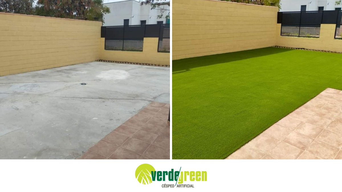 cesped_vgreen's tweet photo. Gran cambio el de esta pequeña terraza tras la instalación de nuestro #céspedartificial 💚. 

Si te gustaría contar con un espacio exterior como el de la foto, ¡pídenos tu presupuesto!
🖱 https://t.co/knwE84ea7X       
📲(+)34 606 193 214
📩info@verdegreencesped.es

#Verdegreen https://t.co/EADAzhhB6t