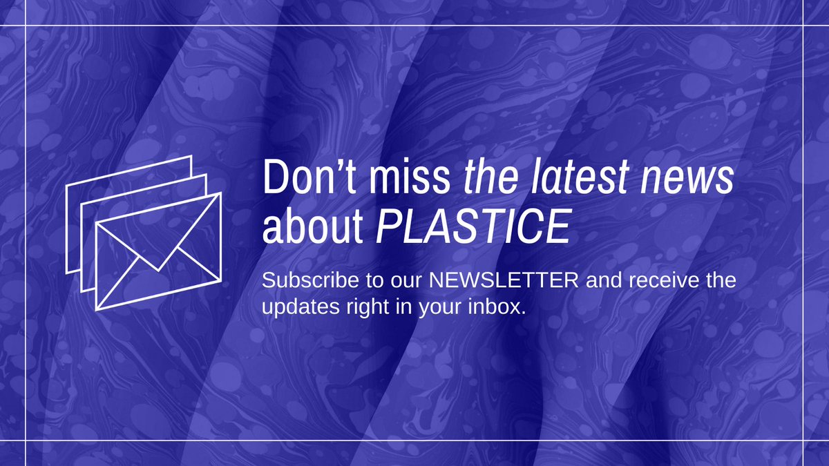 📩 A simple way to keep up-to-date with #PLASTICE_eu progress is to subscribe to our newsletter! Do not miss anything about the project progress in closing the loop of #plastics recycling. Subscribe at 👉 plastice.eu/subscribe/