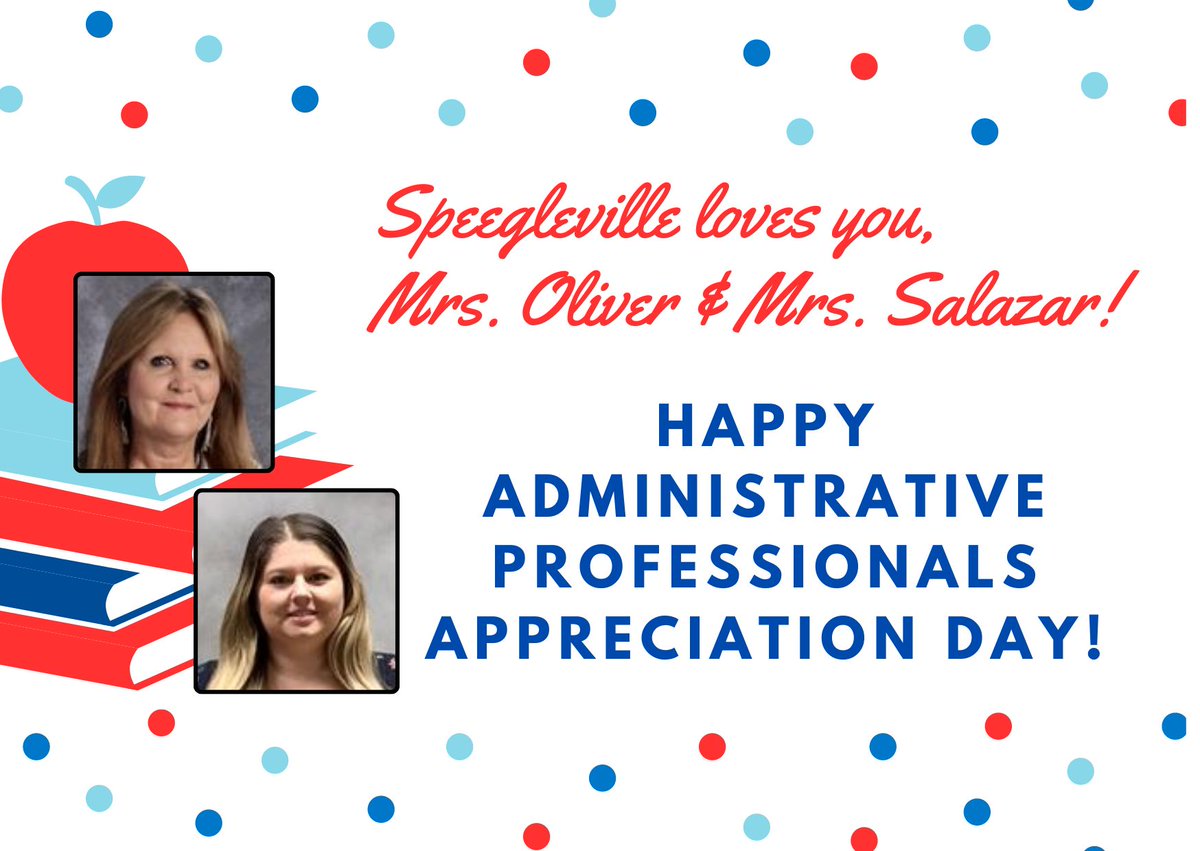 Speegleville's tweet photo. We are so grateful for the hard work and dedication of these two ladies in the office!  Thank you, Mrs. Oliver and Mrs. Salazar for everything you do to keep Speegleville Elementary running smoothly.  We appreciate you! #midwayisd #speegleville #spelearning https://t.co/SQXd0yhR2t