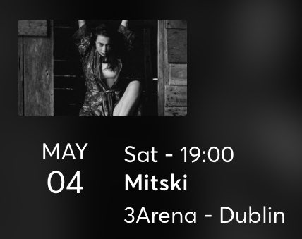 polimedicada's tweet photo. i’m selling 3 mitski tickets for dublin on the 4th of may !!! https://t.co/GOJGu0FTOP