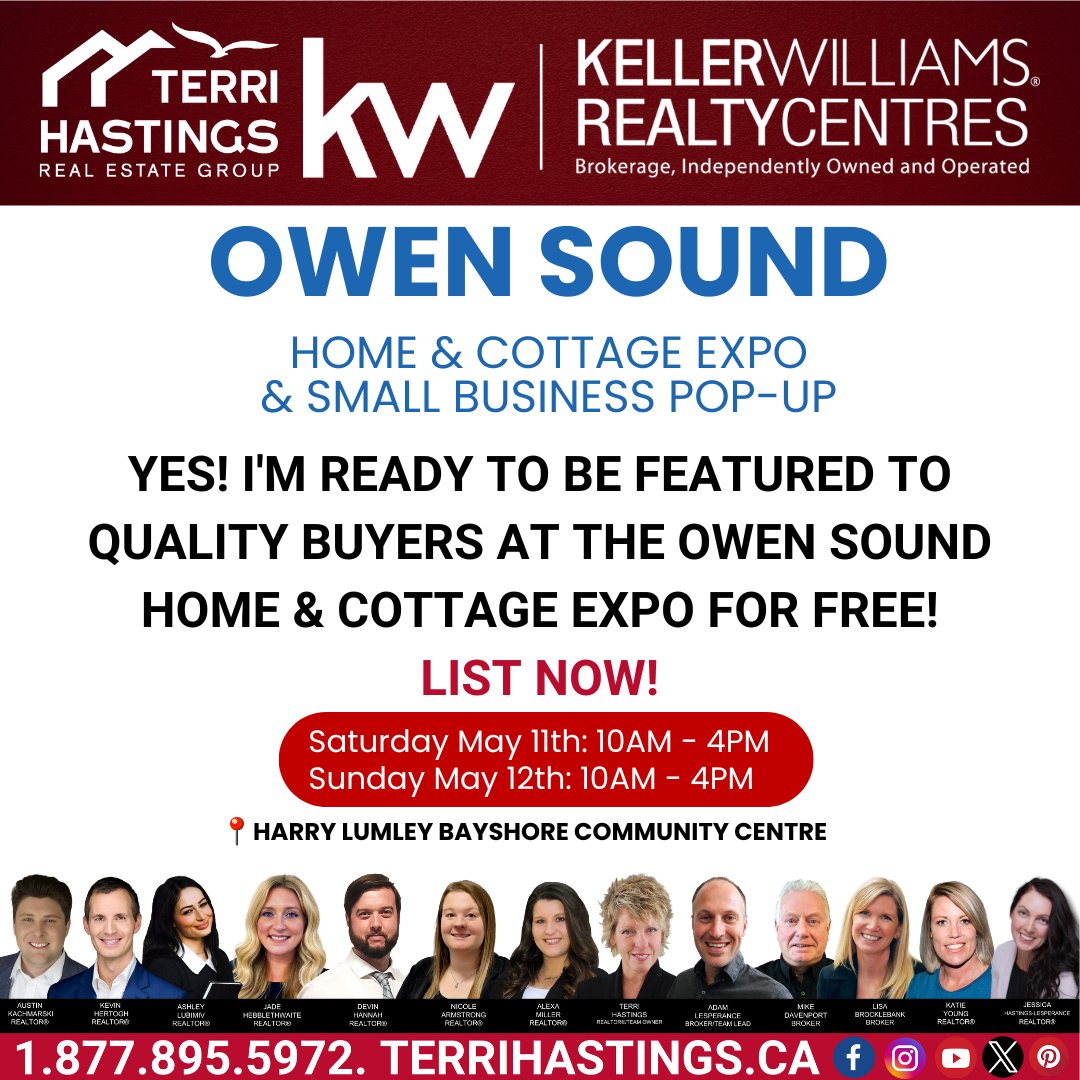 🏡🌟 GET SPOTLIGHTED at the Owen Sound Home & Cottage Expo + Small Business Pop-Up! 🌟🏡