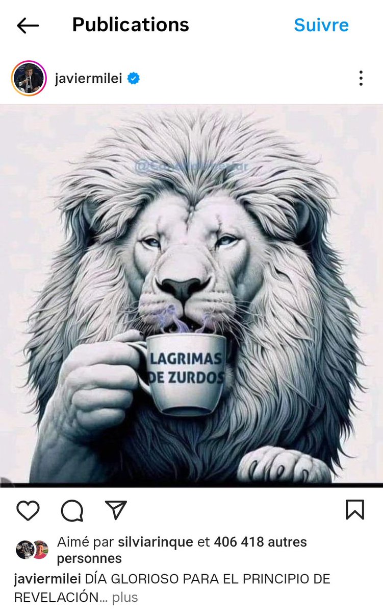 "Larmes de gauchistes"
La réponse de Javier Milei à la mobilisation en défense de l'université publique et gratuite qui a rassemblé des centaines de milliers de personnes de toutes générations et de toutes classes sociales à travers tout le pays hier