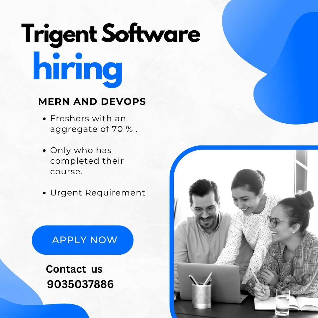 TRIGENT HIRING FRESH TALENT! 🚀
🌟 Opportunity Alert!
If you've completed your course and are ready to launch your career in tech, we want to hear from you! 
🔗 Apply Now or share with someone who might be interested!

#Hiring #TechCareers #Freshers #JobOpportunity #CareerInTech