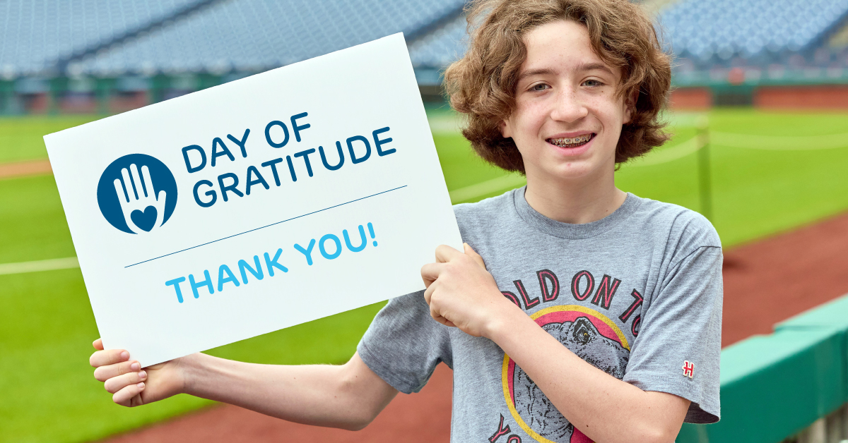 Today is #CHOPDayOfGratitude – a day to thank & express appreciation for our staff, donors & everyone in the CHOP community who has a profound impact on the patients & families we serve. Join us by celebrating this day & comment a note of thanks below.