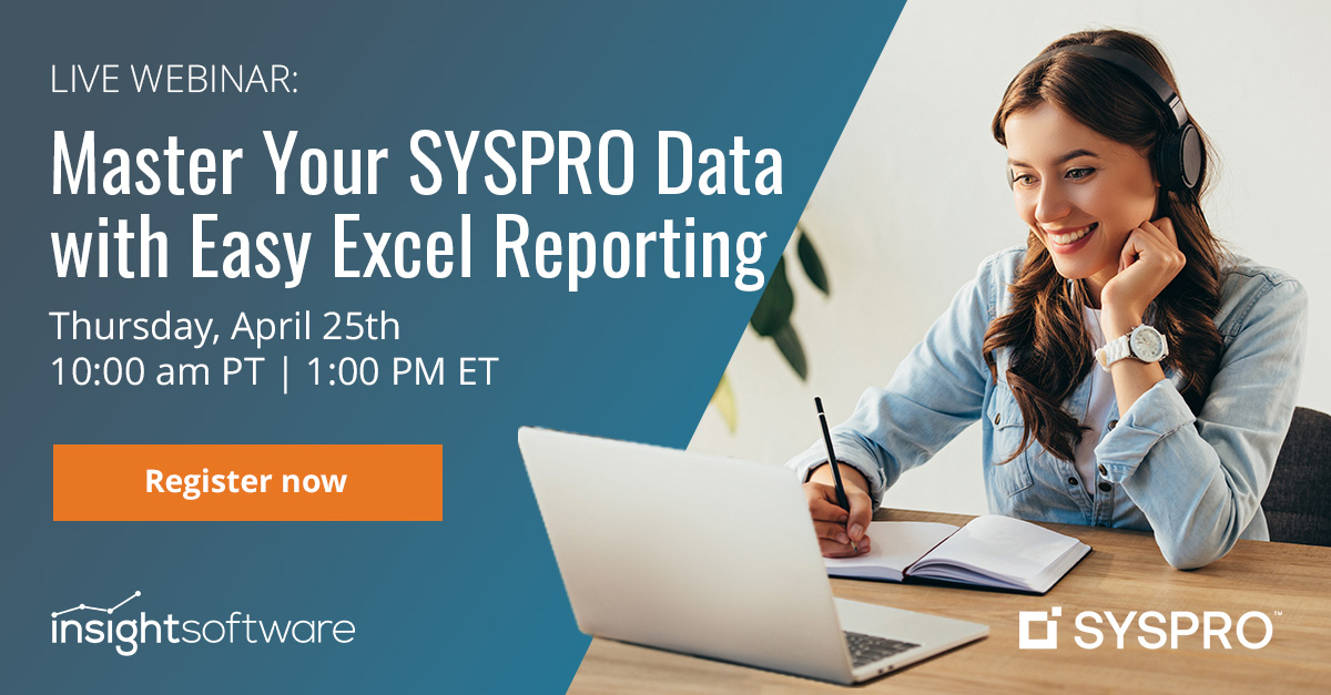 ✨Tomorrow: Say 'goodbye' to manual financial reporting hurdles, and 'hello' to seamlessly integrated, real-time #Excel reporting with #SYSPRO + #SpreadsheetServer. Register now: hubs.ly/Q02tGl3b0

#FinancialReporting #Webinar #DataDriven @insightsoftware