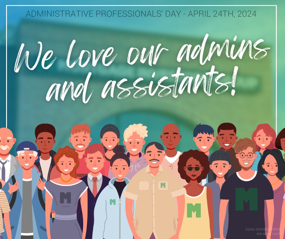 Mortgagegrouptn's tweet image. We could not deliver the level of care and service to our community that we do without you. Happy Administrative Professionals Day to all the amazing admins and assistants on #TeamMIG!  Thank you for making MIG shine! 💚