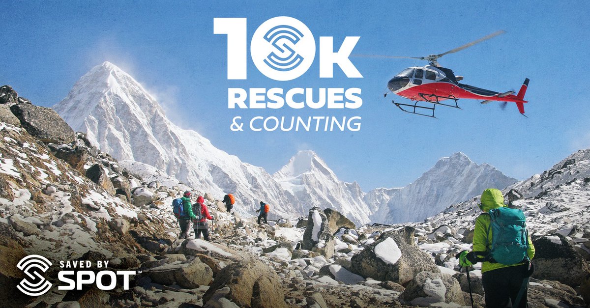 Today we are celebrating the announcement of 10,000 rescues! Utilizing the Globalstar satellite network, our SPOT line of messengers help adventurers stay connected. To mark the milestone, SPOT is giving away $10,000 to one lucky adventurer! Link below: bit.ly/49MMdDI