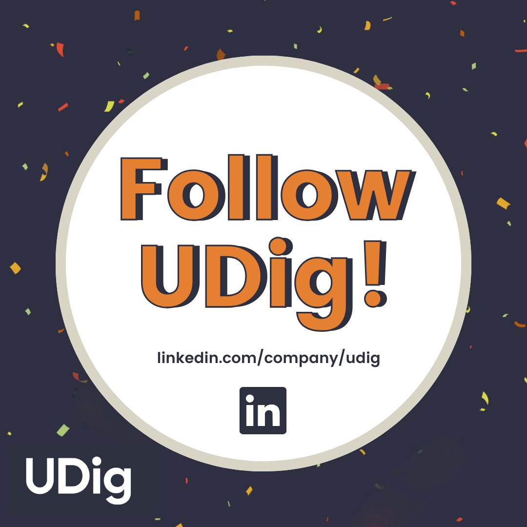 We've got exciting plans this year. Follow us on LinkedIn to stay in the loop! linkedin.com/company/udig/ #linkedin #connectwithus