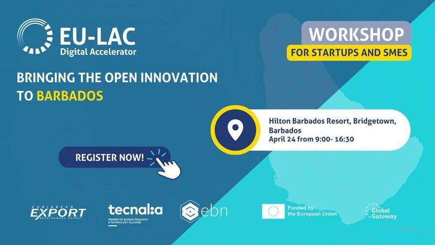 FYI: @CaribXport Workshop 'Bridging the Open Innovation to Barbados.' buff.ly/4ddJVAs #EU #LatinAmerica #Caribbean #LAC #EULAC #DigitalAccelerator #Innovation #OpenInnovation #DigitalTransformation #Business #Growth