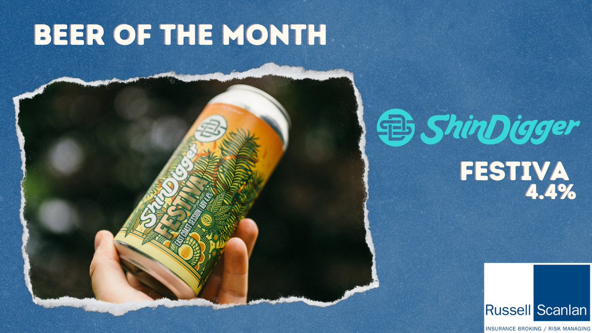 We've been providing specialist insurance cover for brewers for over 10 years - so what better time to reintroduce our Beer of the Month campaign! For April, our Beer of the Month is the New England-style Festiva IPA by @ShinDiggerBeer! More ➡️ pulse.ly/jkq8b30u1q #Beer