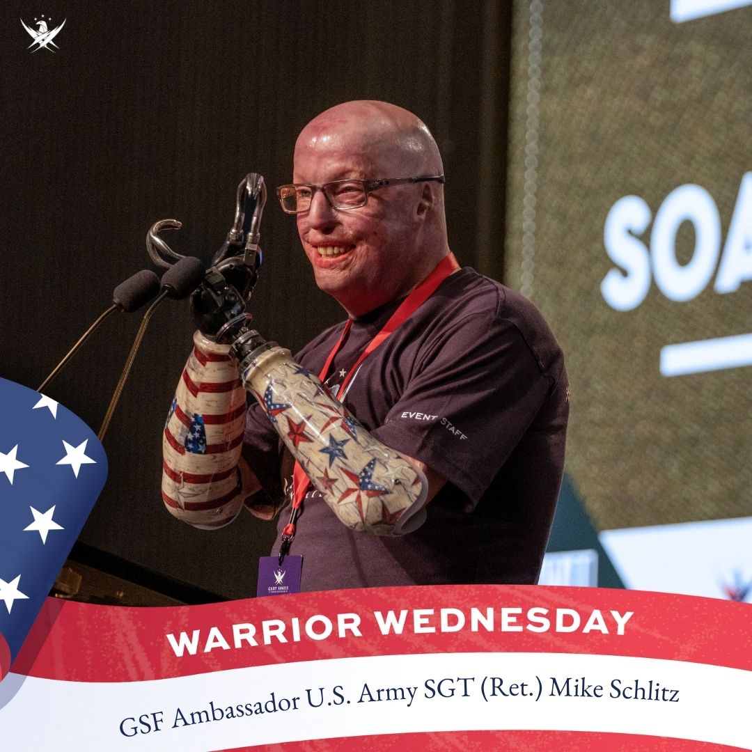 This #WarriorWednesday, we recognize a true American military hero, GSF Ambassador U.S. Army SGT (Ret.) Mike Schlitz. Thank you, Mike, for your incredible service to our country and your continued service to the veteran community Today, we proudly salute you!