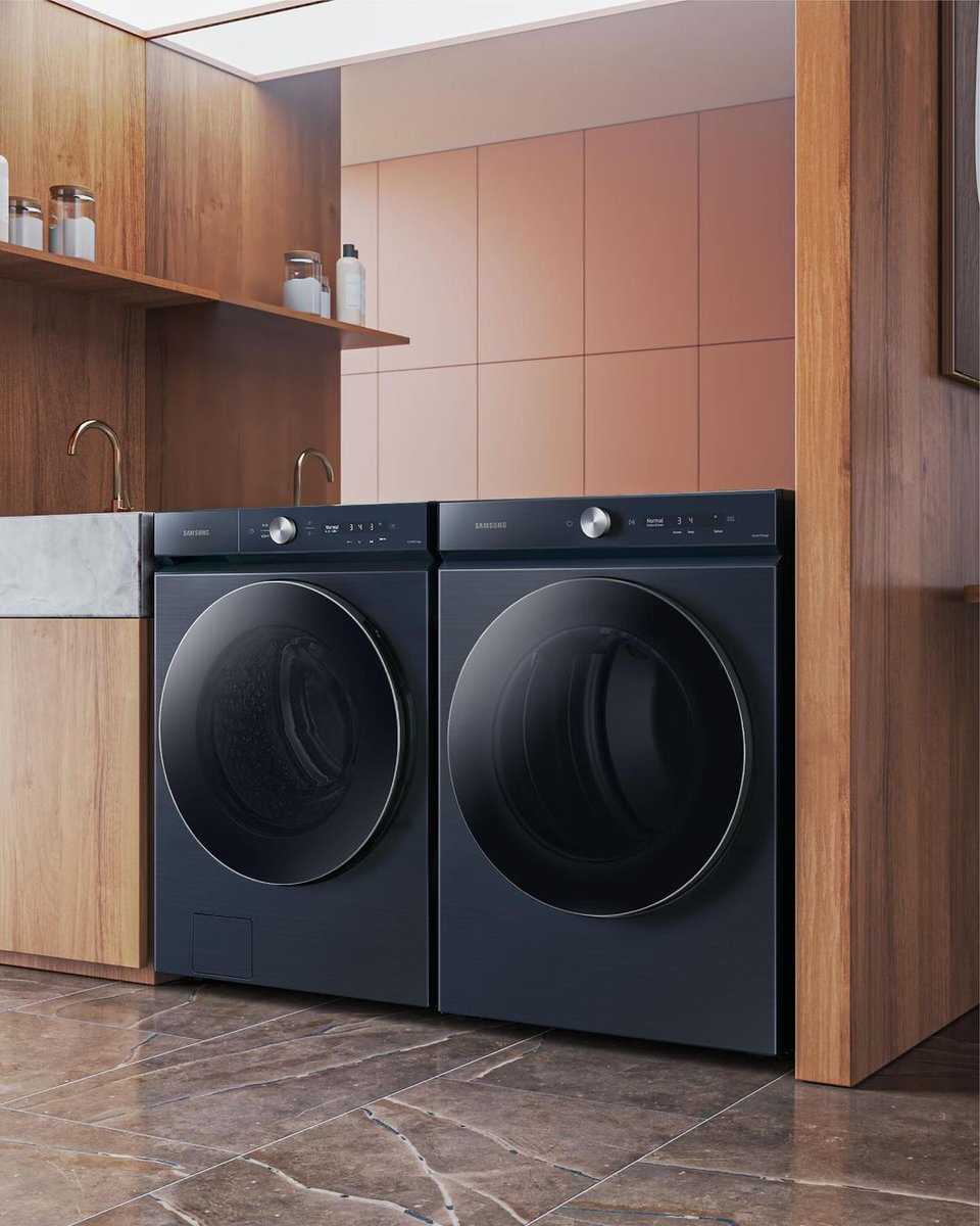 SamsungSA's tweet photo. Ready for winter laundry? Your #BespokeWasher and #BespokeDryer are up for the challenge 💪 Simply pick an arrangement that works best with your routine – and everything just becomes loads easier 😉
Learn more: https://t.co/ycOMJovaDW

https://t.co/7EVqZk6qG0 https://t.co/foFxkx2jXI