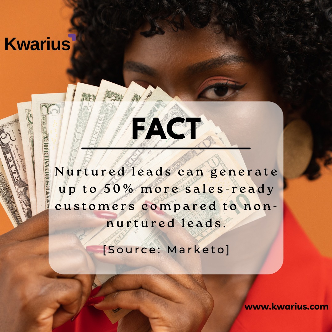 Kwarius1's tweet photo. FACT: Nurtured leads can generate up to 50% more sales-ready customers compare to non-nurtured leads.
1/

Amorim | Kogi | Yahaya Bello | #justiceformaryam | Anambra https://t.co/drikdde2OR